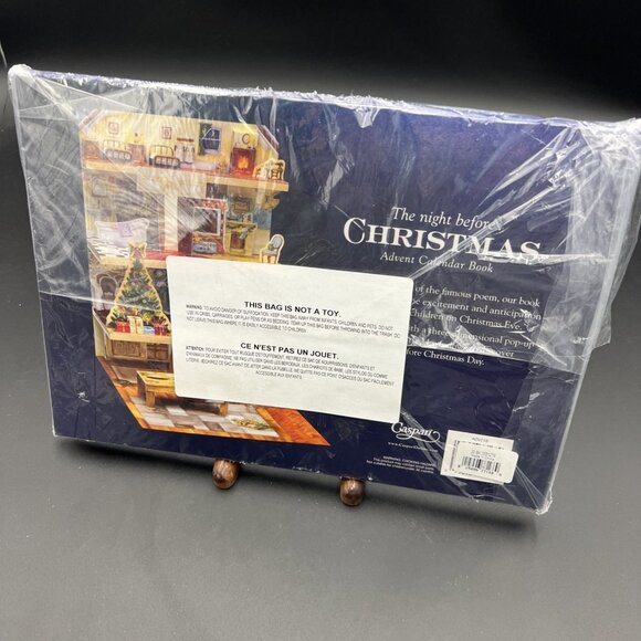 The Night Before Christmas Pop Up Advent Calendar Book Katy Jackson Caspari Rare - Picture 4 of 8